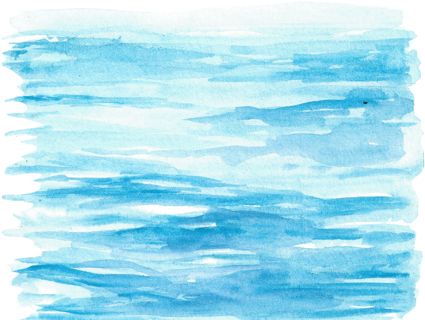 Ocean Scape Watercolor